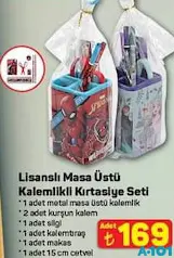 LİSANSLI MASA ÜSTÜ KALEMLİKLİ KIRTASİYE SETİ